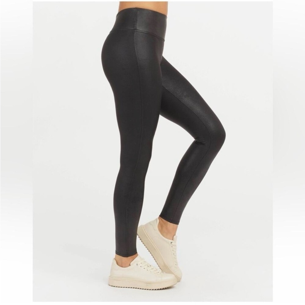 SPANX Shiny Black Leggings